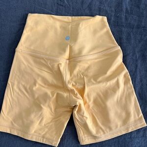 Lululemon Align Biker Short - 6 inch - Bright Orange